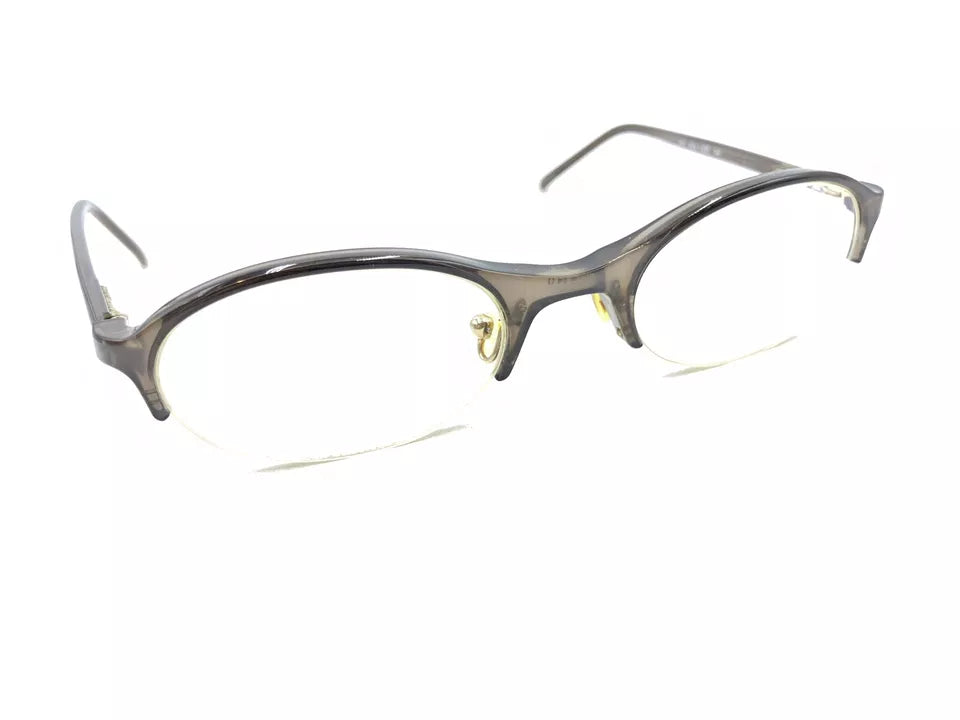 Gucci GG 1405 T4K Brown Half Rim Eyeglasses Frames 52-22 140 Italy Men Women