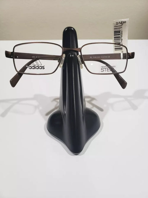 Adidas Men's A003 5051 Silver Rectangle Eyeglasses 48-16-130