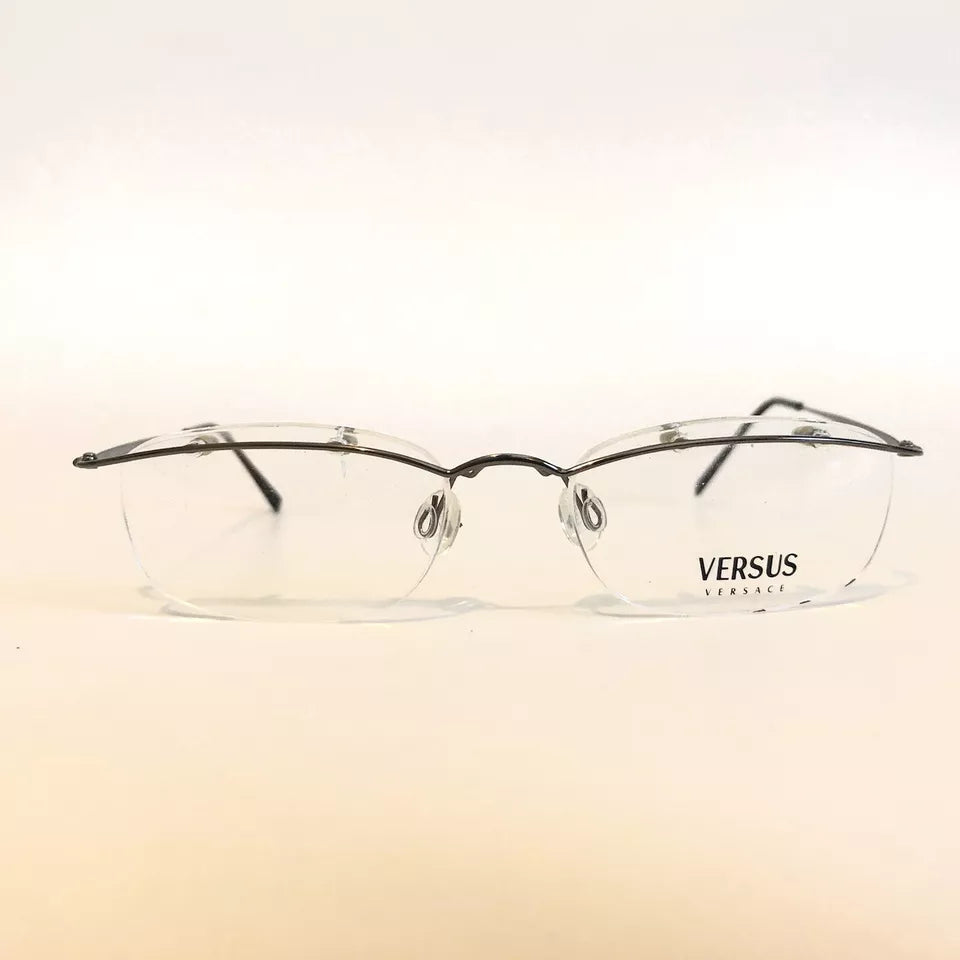 Versus Men's C16 50M Black Rimless Eyeglasses 49-17