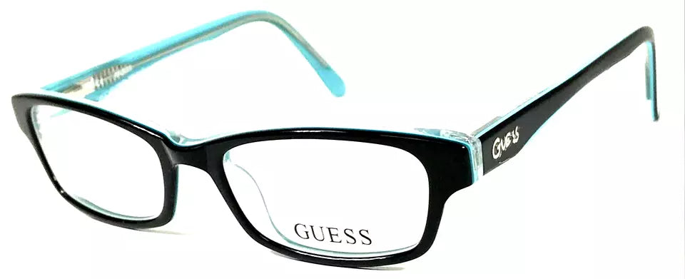 GUESS GU9091 BLK KIDS NOS Black/Light Blue Girls Eyeglasses Frame 47-16-130