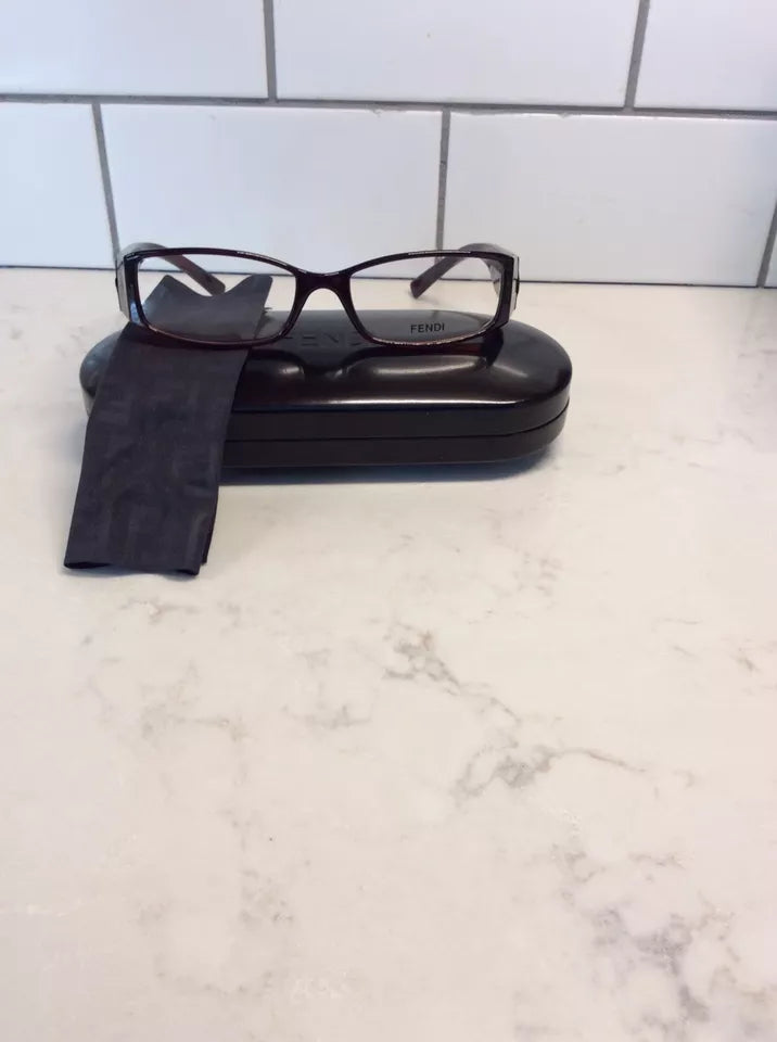 Fendi Women's F729 238 Tortoise Rectangle Eyeglasses 51-16-135