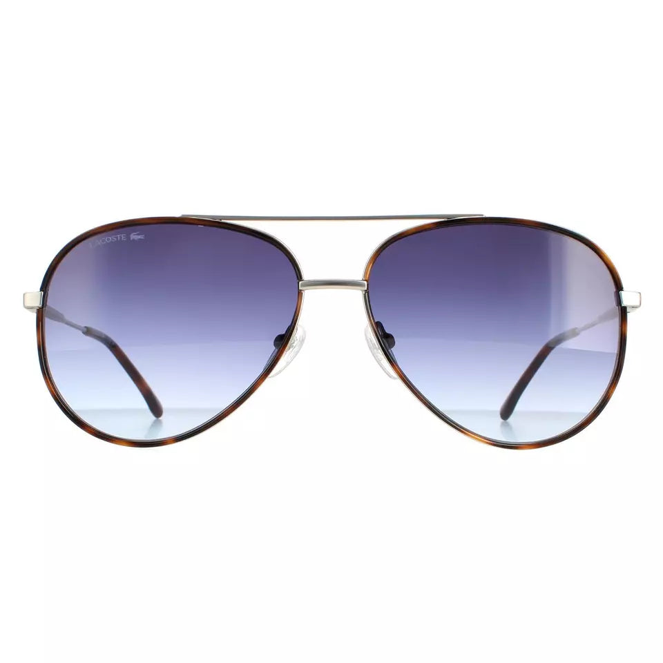 LACOSTE L247S 050 Matte Light Grey Sunglasses - Blue Gradient