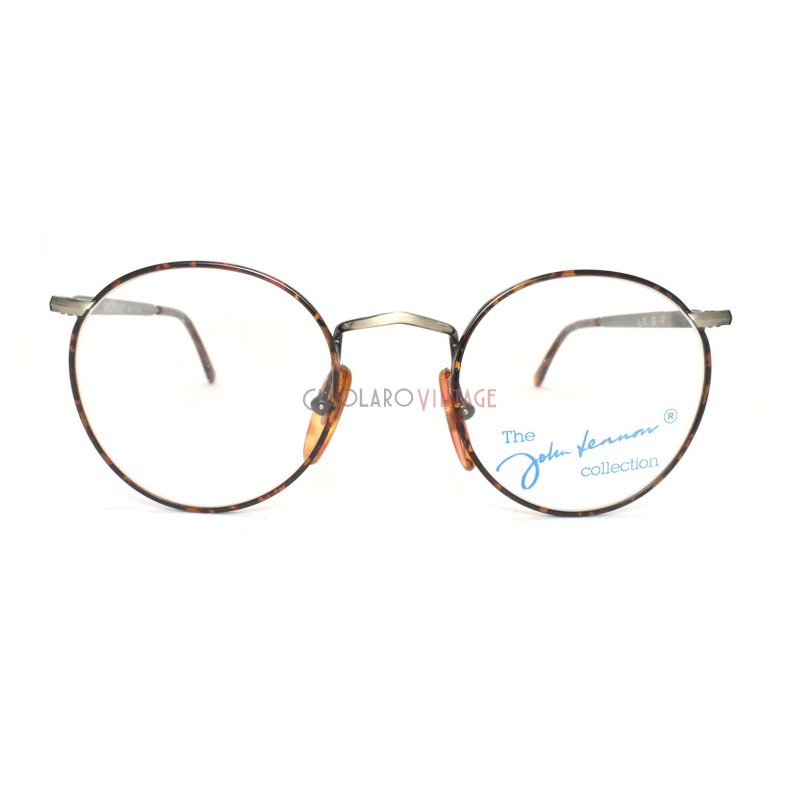 John Lennon Unisex JL-02 10 Silver Round Eyeglasses 47-20-145
