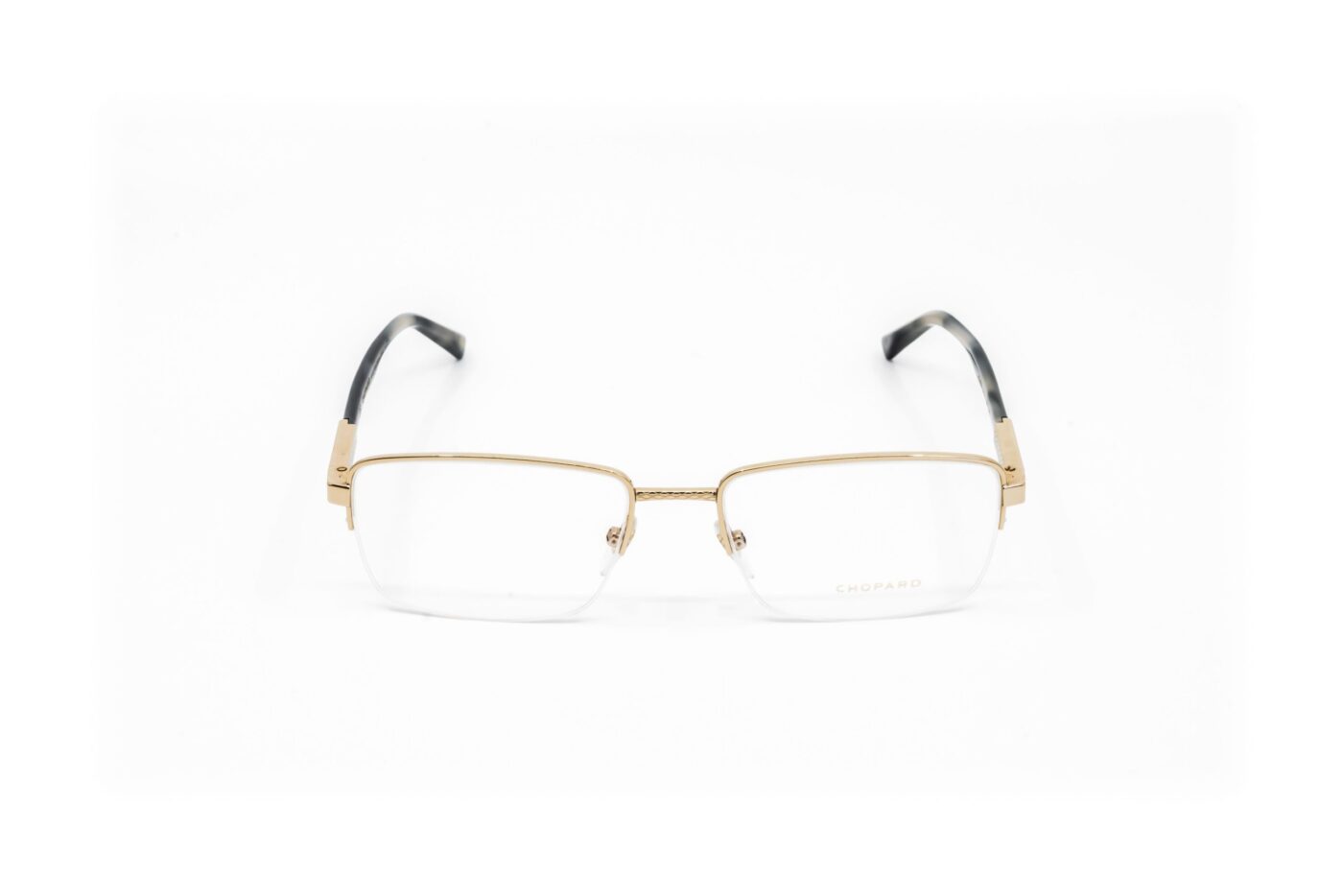 Chopard Men's VCHB94 300Y Black Half Rim Eyeglasses 54-18-145