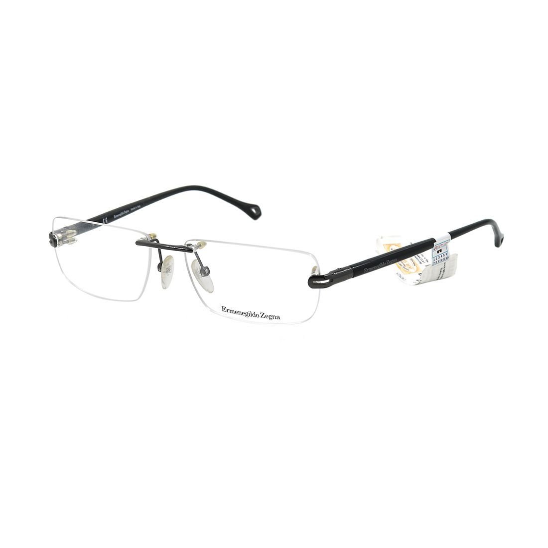 Zegna Men's VZ3229 0568 Black Rimless Eyeglasses 54-17-140