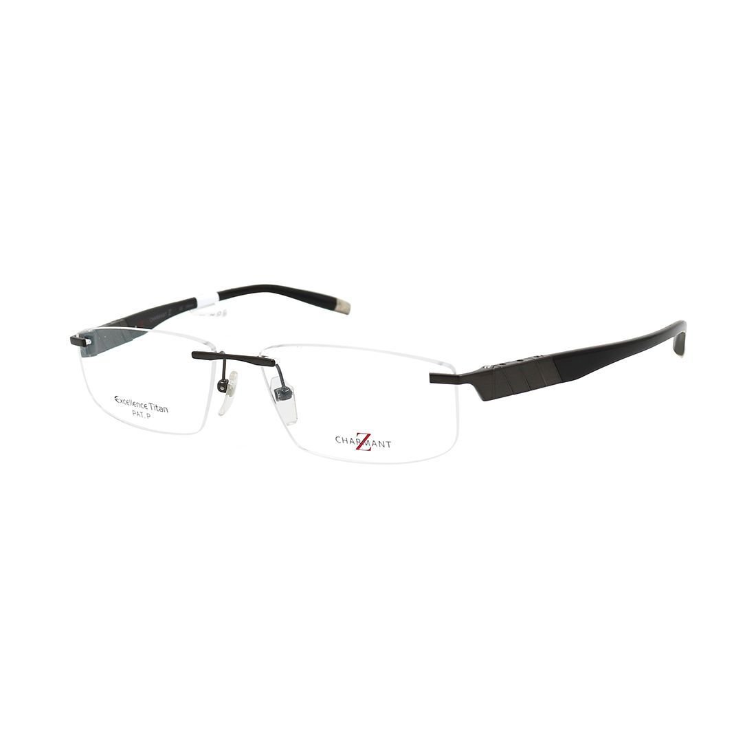Charmant Men's ZT11774 BR Brown Rimless Eyeglasses 57-16-140